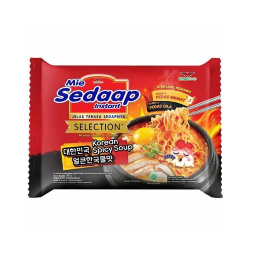 MIE SEDAAP KOREAN SPICY NOODLES 77G - Image 1