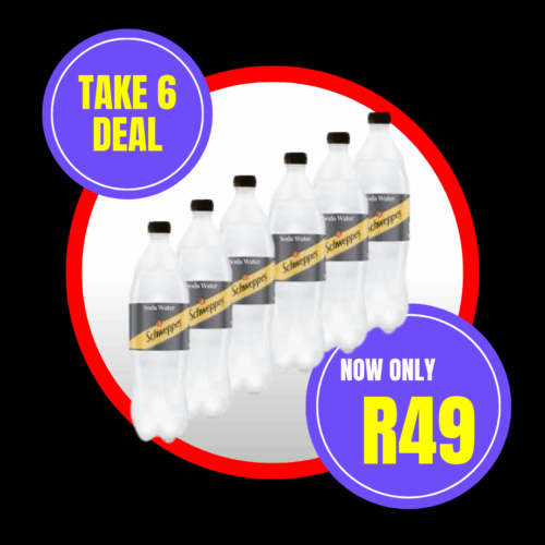 SODA WATER SCHWEPPES SODA WATER TAKE 6 DEAL - Image 1