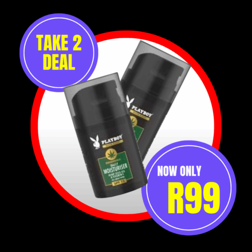 PLAYBOY HEMPSEED OIL PLAYBOY MOISTURISER WITH HEMP SEED OIL TAKE 2 DEAL - Image 1