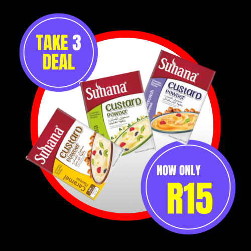 SUHANA CUSTARD POWDER TAKE 3 DEAL - Image 1