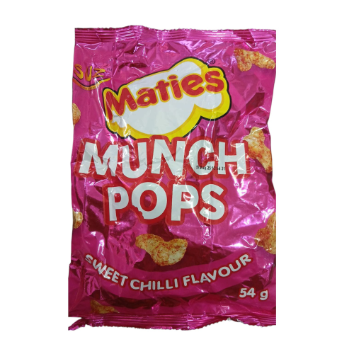 SUZ MATIES MUNCH POPS SWEET CHILLI 54G - Image 1