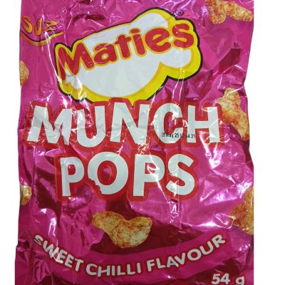SUZ MATIES MUNCH POPS SWEET CHILLI 54G
