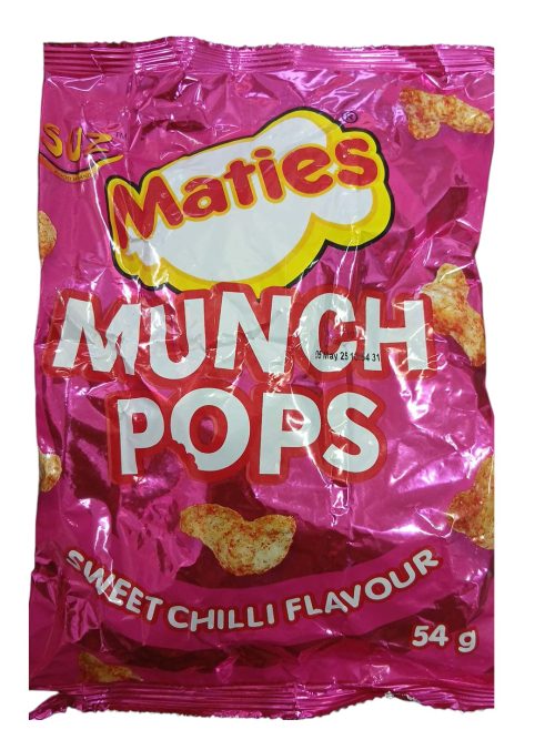 SUZ MATIES MUNCH POPS SWEET CHILLI 54G - Image 1