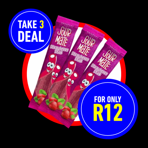 SOUR MATE STRAWBERRY STICKS TAKE 3 DEAL - Image 1