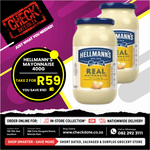 HELLMANN'S MAYONNAISE 400G - Image 1