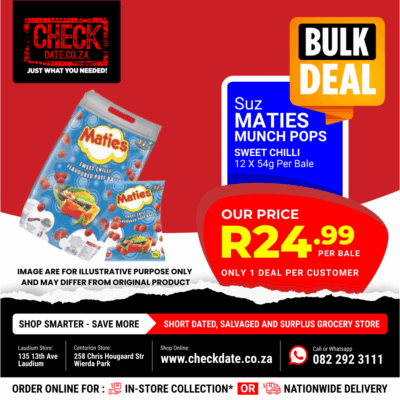 SUZ MATIES MUNCH POPS SWEET CHILLI BALE DEAL