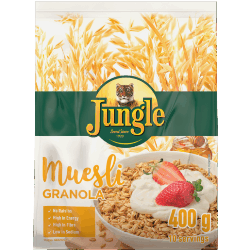 jungle_muesli_granola.png JUNGLE OATS MUESLI GRANOLA 400G - Image 1