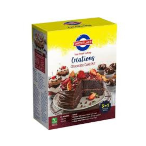 SNOWFLAKE CHOCOLATE CAKE KIT 3 IN 1 800G - Image 1