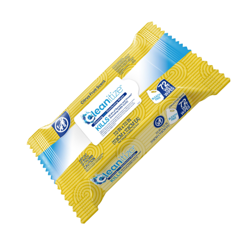 cleanitize-citrus-72s CLEANITIZE CITRUS FRUIT SCENT 72 WIPES - Image 1