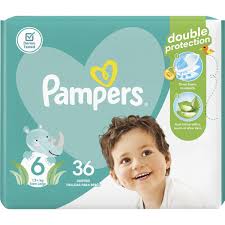 PAMPERS DIAPERS SIZE 6 36`S