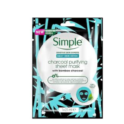 SIMPLE CHARCOAL PURIFYING MASK 21ML