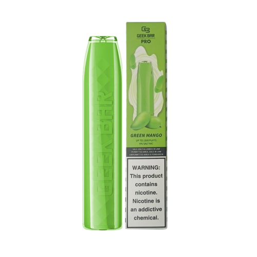 geek pro green mango GEEK BAR PRO GREEN MANGO 1500 PUFFS - Image 1