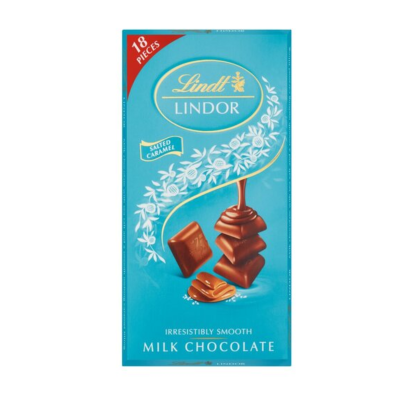 LINDT LINDOR SALTED CARAMEL 100G
