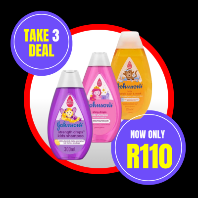 JOHNSON'S 300ML TAKE 3 DEAL