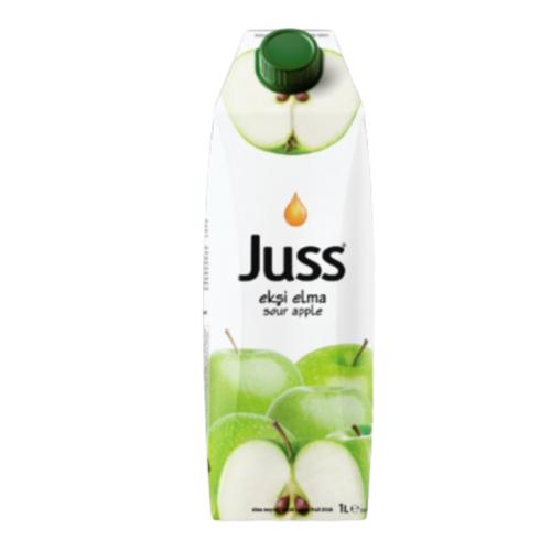 JUSS FRUIT JUICE SOUR APPLE 1L - Image 1