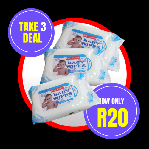 BABY TENDER BABY WIPES 220G TAKE 3 DEAL - Image 1