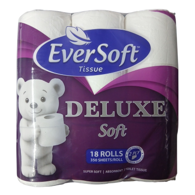 EVERSOFT DELUXE 2 PLY 18 ROLL 350SH