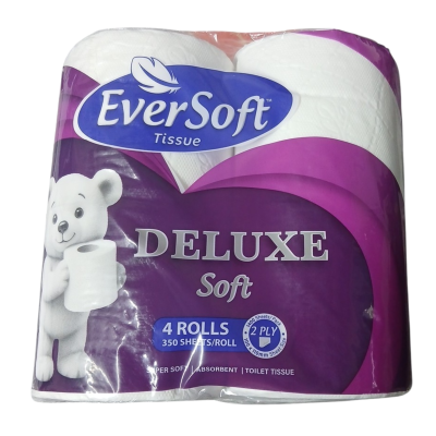 EVERSOFT DELUXE SOFT 4 ROLL 2 PLY 350SH