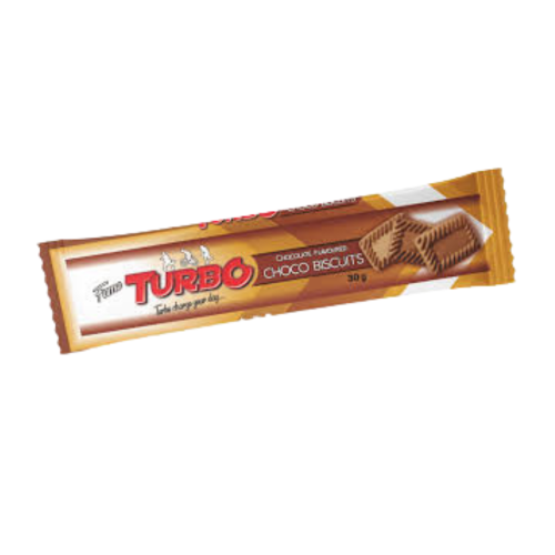 turbo chocolate FAME TURBO CHOCOLATE FLAV BISCUITS 30G - Image 1