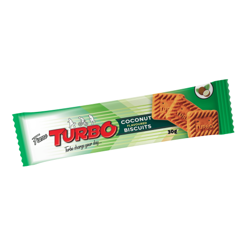 FAME TURBO COCONUT FLAV BISCUITS 30G - Image 1