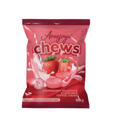 AMAJOYA CHEWS STRAWBERRY MILKSHAKE 100G