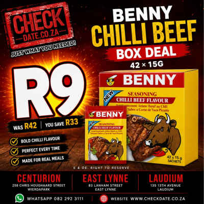 BENNY CHILLI BEEF 42 X 15G