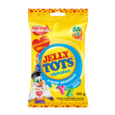 JELLY TOTS ALPHABET 100G
