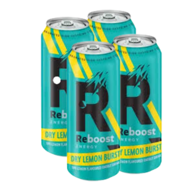 REBOOST ENERGY DRY LEMON BURST 4 PACK