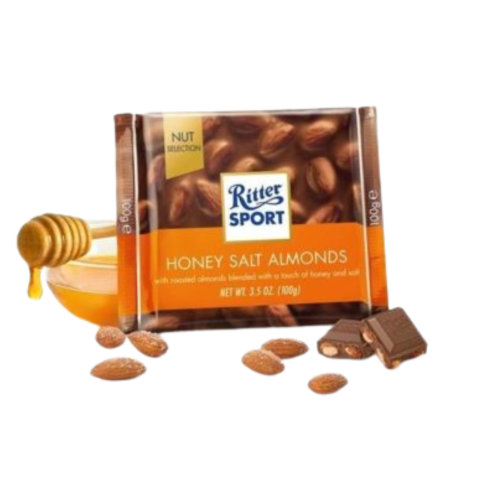 RITTER SPORT HONEY SALTED CARAMEL 100G - Image 1
