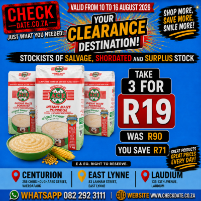 ACE MAIZE PORRIDGE TAKE 3 DEAL