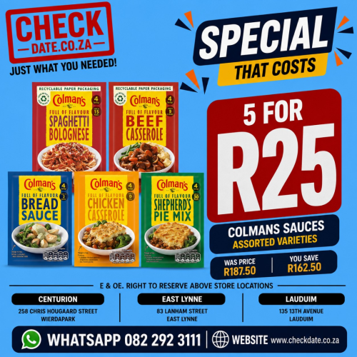 COLMAN' S TAKE 5 DEAL - Image 1