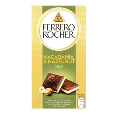 FERRERO ROCHER MACADAMIA &  HAZELNUT 90G