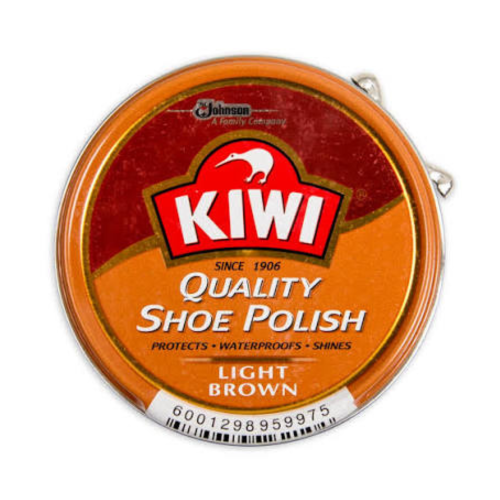 KIWI QUALITY SHOE POLISH L/BROWN 100ML - Image 1