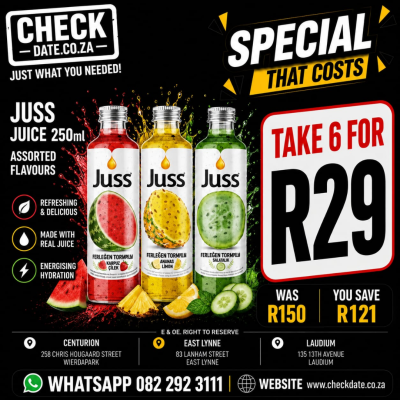 JUSS JUICE TAKE 6 FOR R29