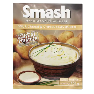 SMASH SOUR CREAM & CHIVES 104G